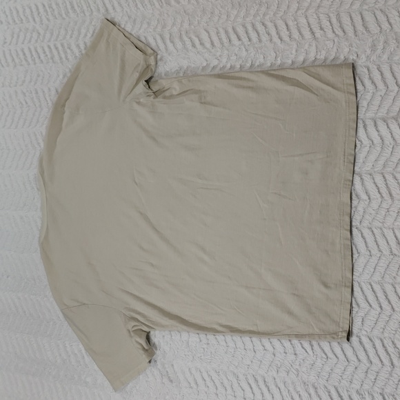 1045. Buck Mason Toughknit Classic Tee | Color: Lichen Stone - Picture 6 of 7